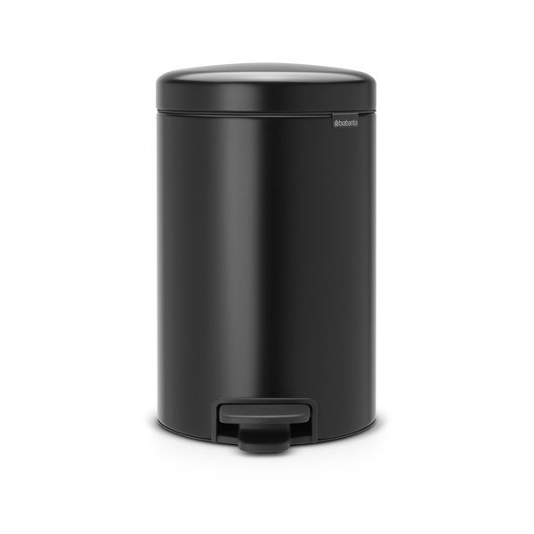 Bidone in acciaio nero opaco 12 l NewIcon - Brabantia