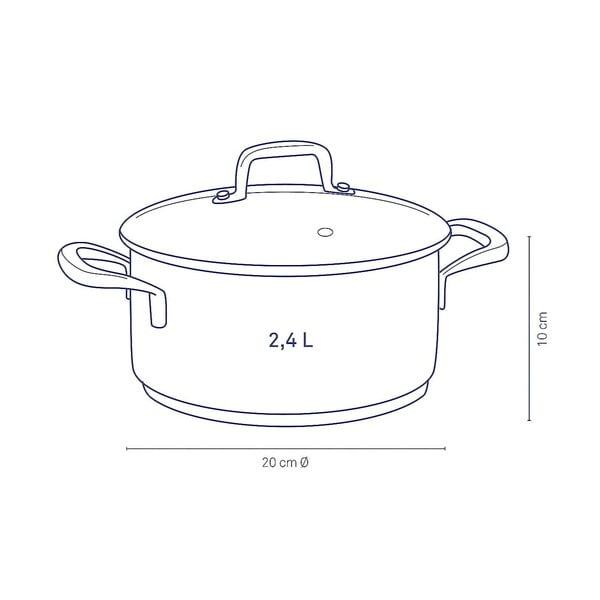 Pentola in acciaio inox con coperchio , ø 20 cm Flavoria - Kela-image-4