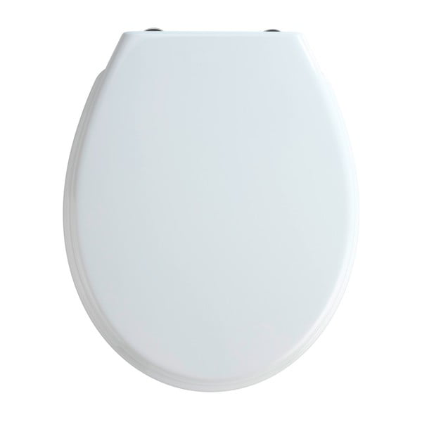 Sedile per wc bianco con chiusura facilitata , 44,5 x 37 cm Bilbao - Wenko