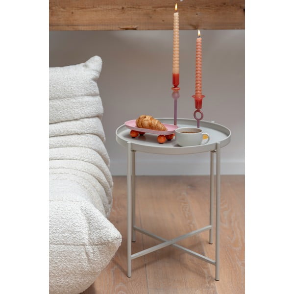 Tavolino rotondo in metallo ø 40 cm Meseta  – Leitmotiv-image-1