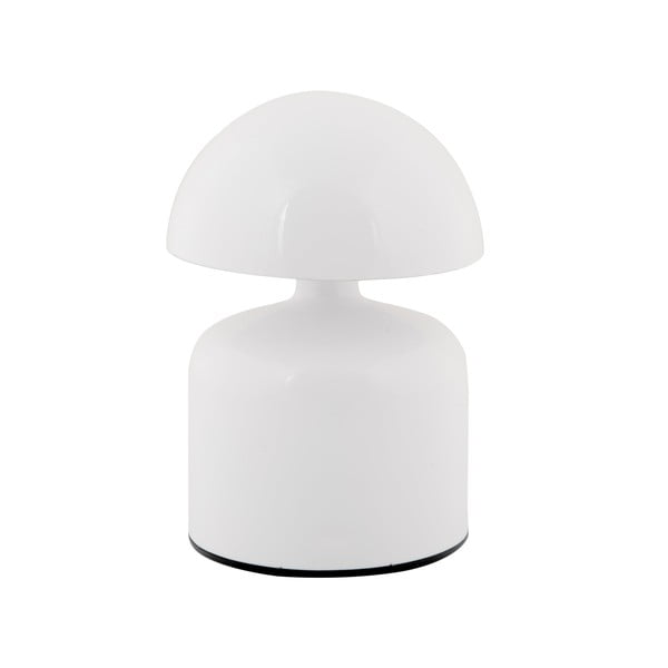 Lampada da tavolo a LED bianca con paralume in metallo (altezza 14 cm) Impetu - Leitmotiv