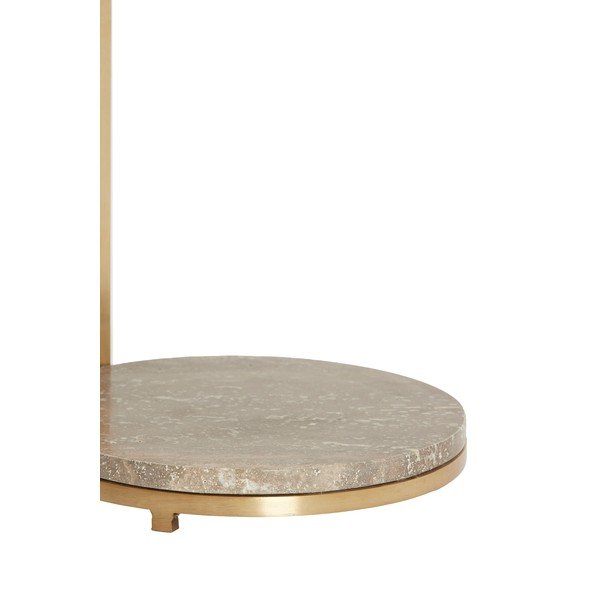 Tavolino rotondo con piano in marmo ø 26 cm Leda – Light & Living-image-2