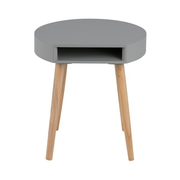 Šedý odkládací stolek s přihrádkou Actona Ela-image-1