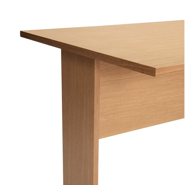 Tavolo da lavoro con piano in rovere 70x140 cm Forma - Hübsch-image-4