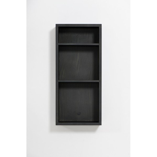 Mensola da parete per bagno in rovere nero Slimline - Wireworks-image-4