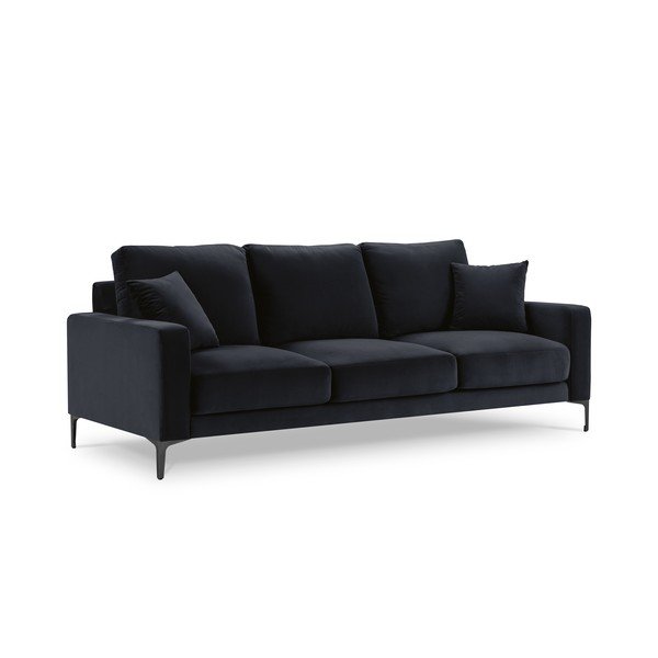 Divano in velluto blu scuro, 220 cm Harmony - Kooko Home-image-3
