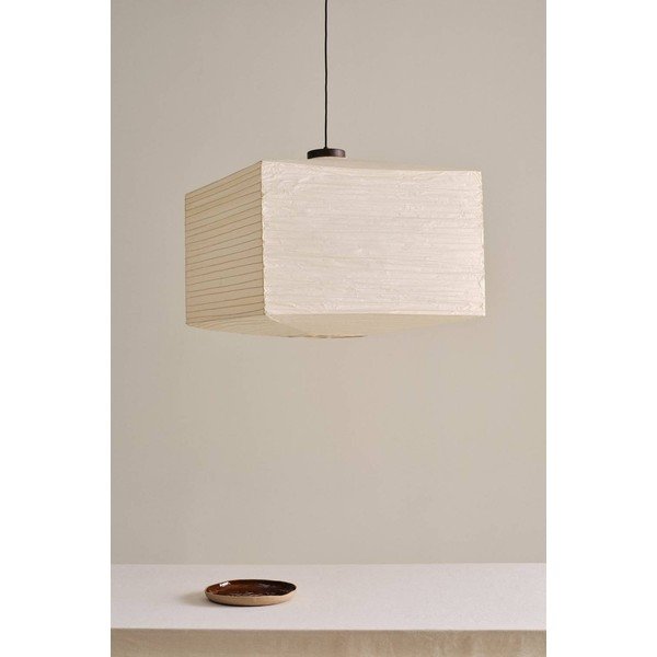 Lampadario beige in carta ø 70 cm Signe – Jotex-image-2