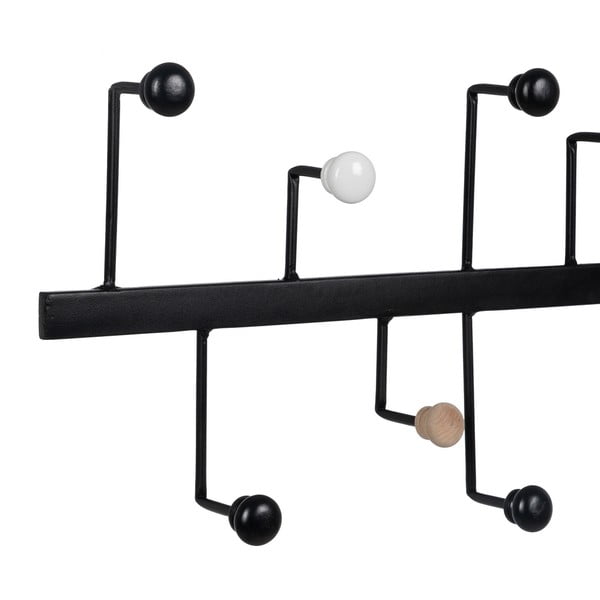 Appendiabiti da parete in metallo nero - Ixia-image-3