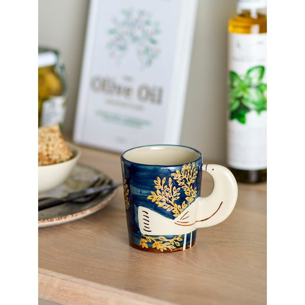 Tazza in gres blu 260 ml Hezha - Bloomingville-image-2
