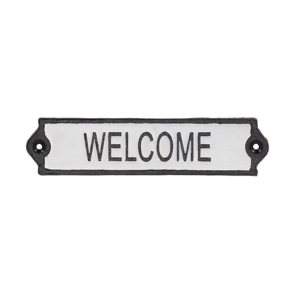 Insegna in ghisa 21x5 cm Welcome - Esschert Design