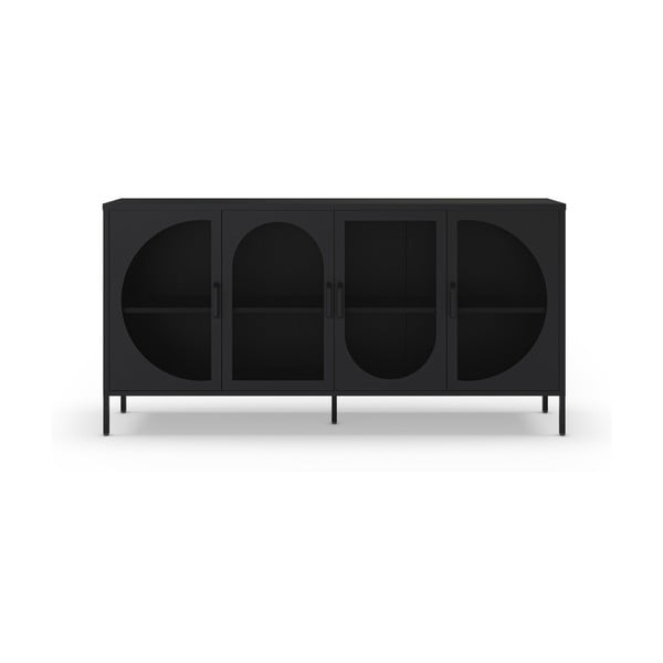 Cassettiera nera 160x90 cm Tayra - Marckeric