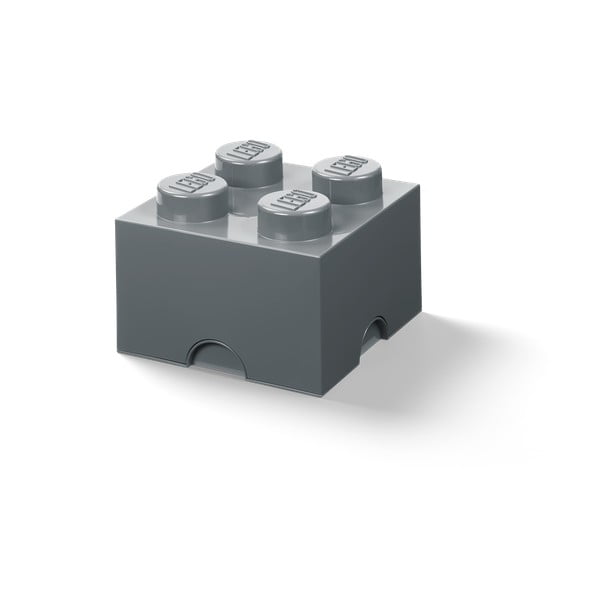 Scatola per bambini grigio scuro Square - LEGO®