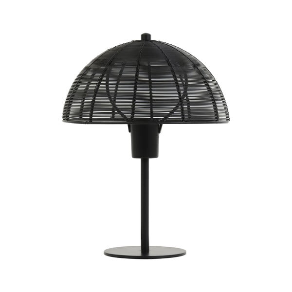 Lampada da tavolo nera (altezza 33 cm) Klobu - Light & Living