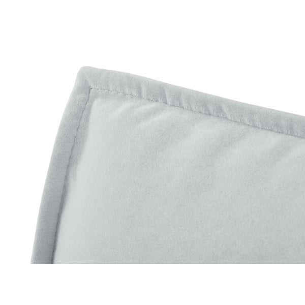 Poltrona lounge in velluto grigio chiaro, angolo destro Auguste - Interieurs 86-image-3