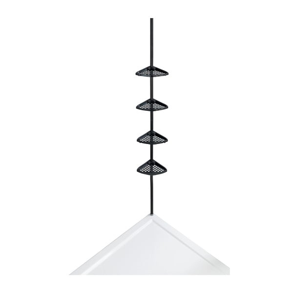 Mensola telescopica angolare nera per il bagno Opal - Allstar-image-4