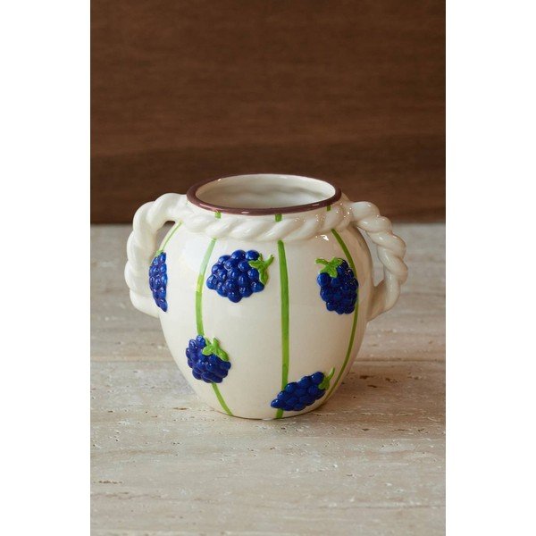 Vaso bianco (altezza totale 13 cm) Berries – Ellos Home-image-1