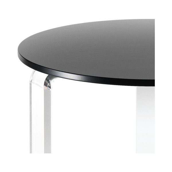 Tavolino Poole nero, ⌀ 48 cm - Tomasucci-image-1