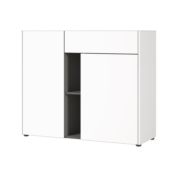 Bílá komoda Germania Veluva, šířka 112 cm-image-1