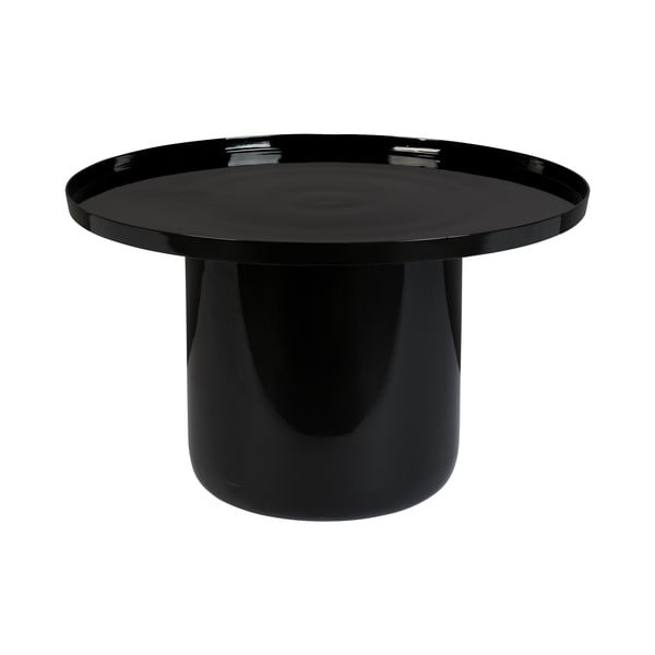 Tavolino nero Shiny , ø 67 cm Bomb - Zuiver