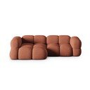 Divano angolare color mattone (con penisola a sinistra/con chaise lounge) Loretto – Cosmopolitan Design