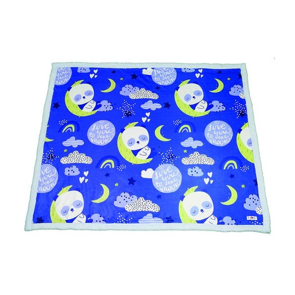 Coperta blu per neonati 80x100 cm - OYO kids-image-1