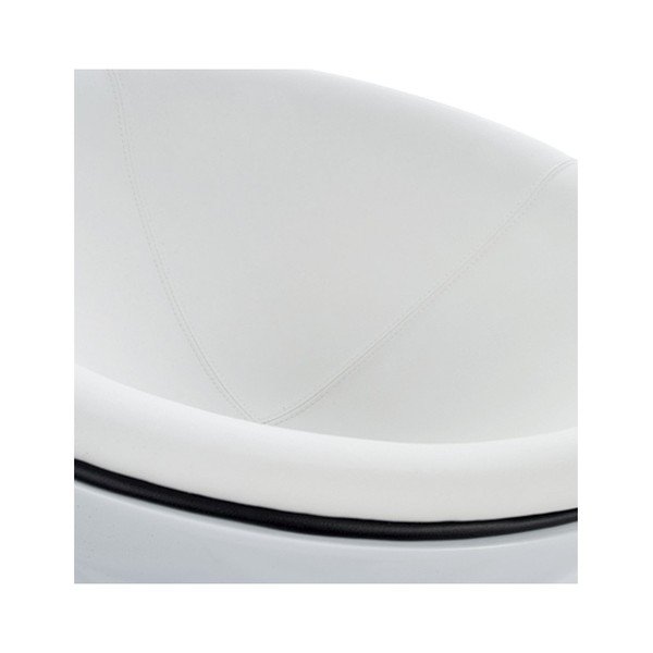 Poltrona girevole bianca Sphere - Kokoon-image-4