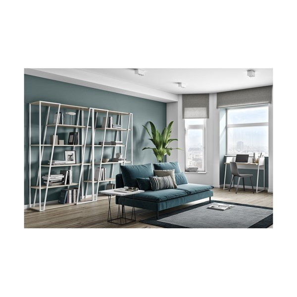 Scaffale bianco 120x197 cm Albi - TemaHome-image-1