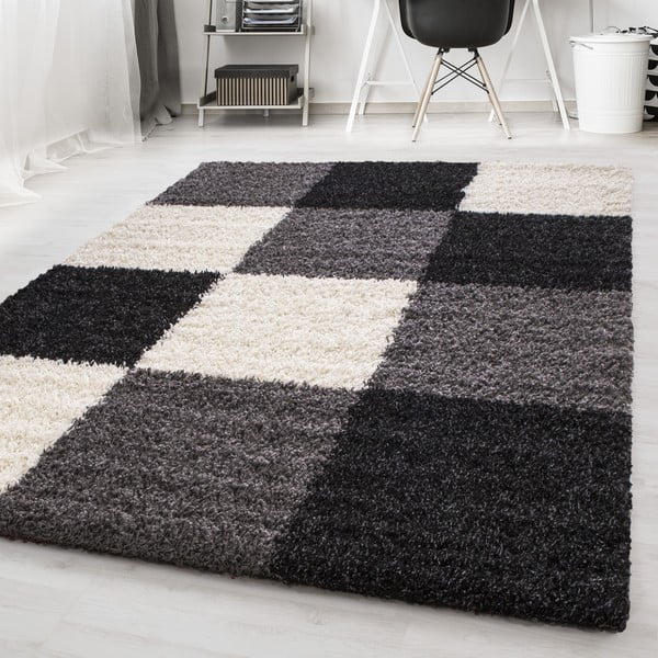 Tappeto bianco e nero 80x150 cm Life - Ayyildiz Carpets-image-1
