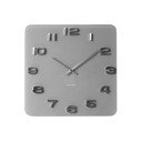 Orologio quadrato grigio in vetro vintage Present Time - Karlsson