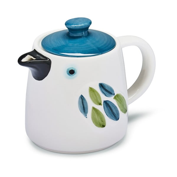 Teiera in ceramica bianca e blu Forest Birds - Cooksmart ®