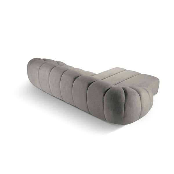 Divano angolare in grigio chiaro (con penisola a sinistra) Diana – Micadoni -image-3