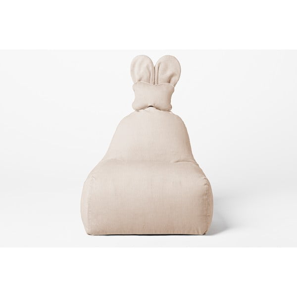 Pouf a sacco per bambini beige Funny Bunny – The Brooklyn Kids-image-2