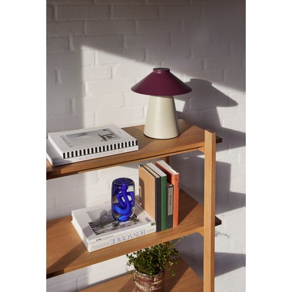 Lampada da tavolo in metallo viola e beige Chipper - Hübsch-image-2