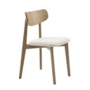 Sedia da pranzo in colore crema-naturale Elim - Unique Furniture