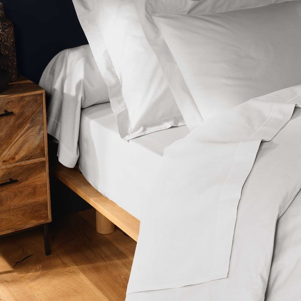 Lenzuolo in cotone bianco 240x300 cm Lina - douceur d'intérieur-image-2