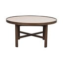 Tavolino rotondo marrone scuro con piano in ceramica 90x90 cm Marsden - Rowico