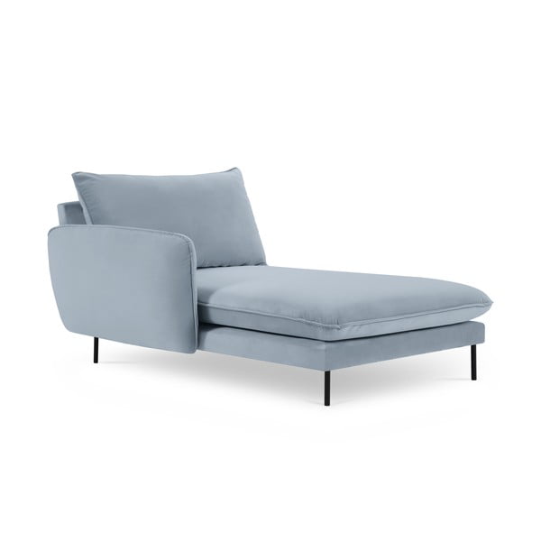 Poltrona in velluto azzurro (angolo sinistro) Vienna - Cosmopolitan Design-image-3