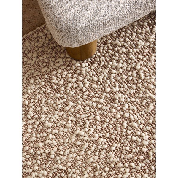 Tappeto beige in misto lana tessuto a mano 120x170 cm Claude – MADE-image-2