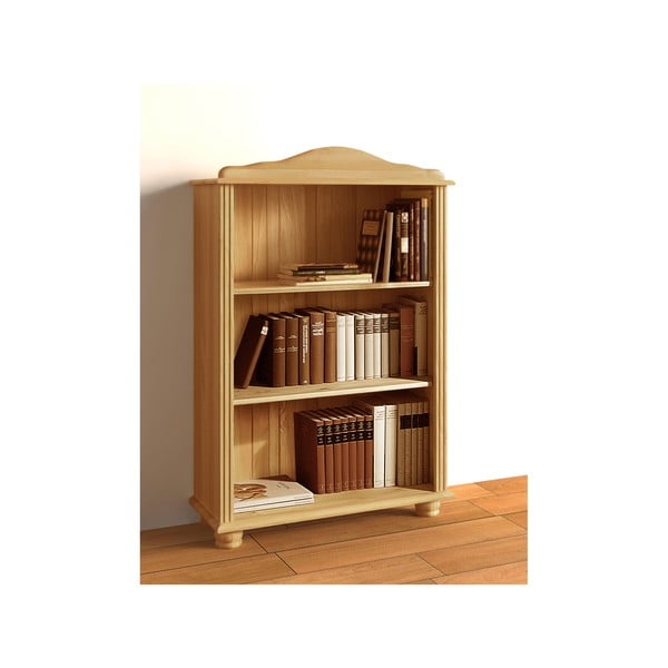 Libreria color legno naturale in legno di pino 77x116 cm Ella - Støraa-image-1
