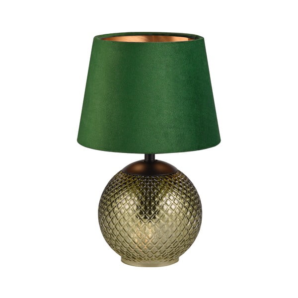 Lampada da tavolo di colore verde-bronzo (altezza 29 cm) Jonna - Trio
