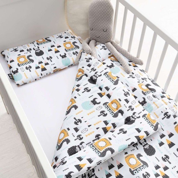 Set per culla bianco Sweet Dreams - Yellow Tipi-image-1