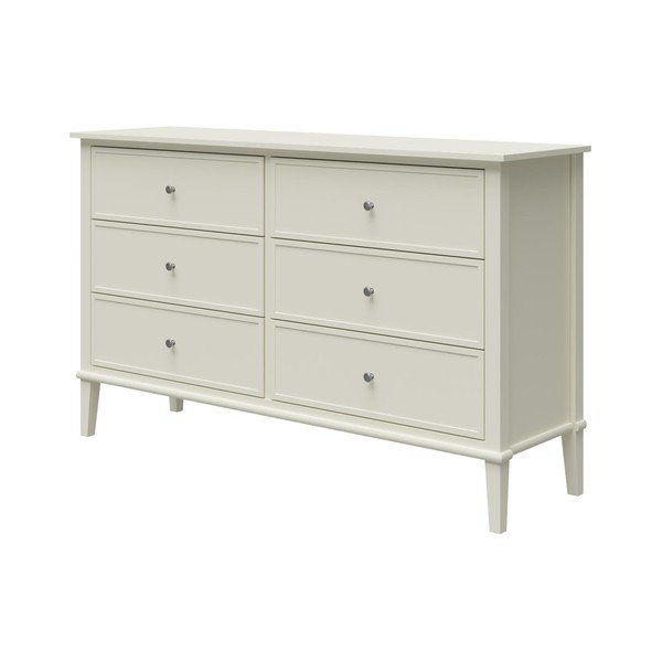 Cassettiera bassa bianca 138x84 cm Franklin - Støraa-image-2