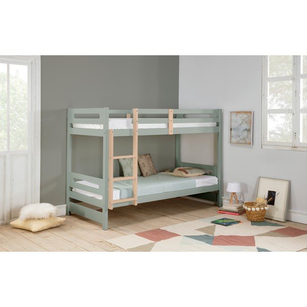 Letto per bambini verde chiaro 90x190 cm Sami - Marckeric-image-1