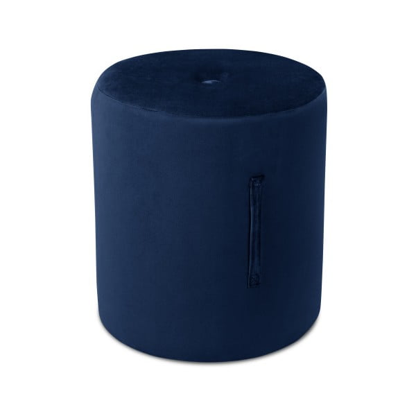 Pouf blu , ⌀ 40 cm Fiore - Mazzini Sofas
