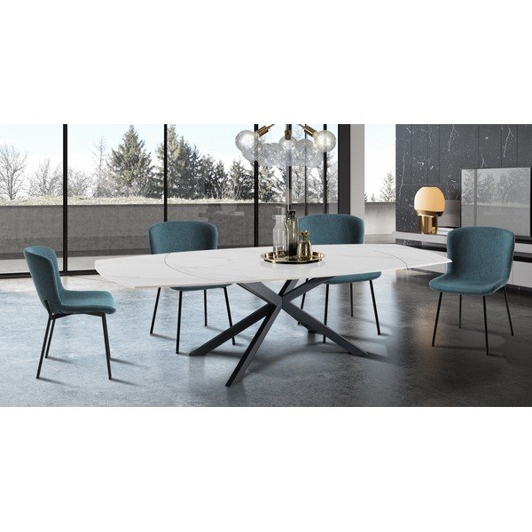 Sedie da pranzo in set color petrolio 2 pz Snug – Tomasucci-image-1