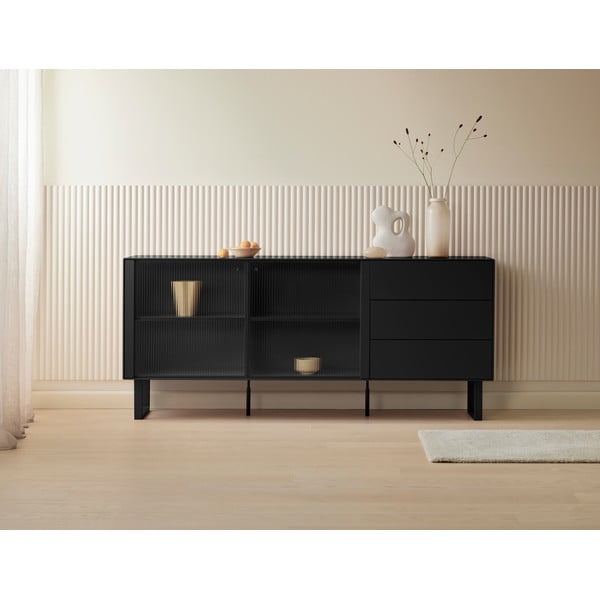 Cassettiera nera 180x79 cm Edge by Hammel - Hammel Furniture-image-1