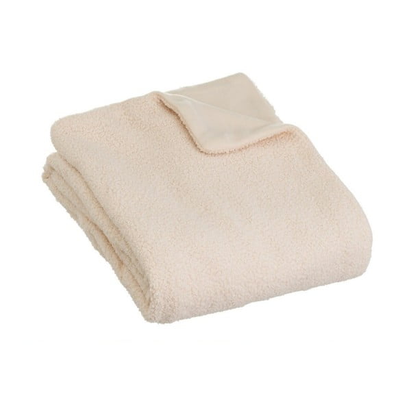 Coperta bouclé beige 160x130 cm Sherpa - Casa Selección