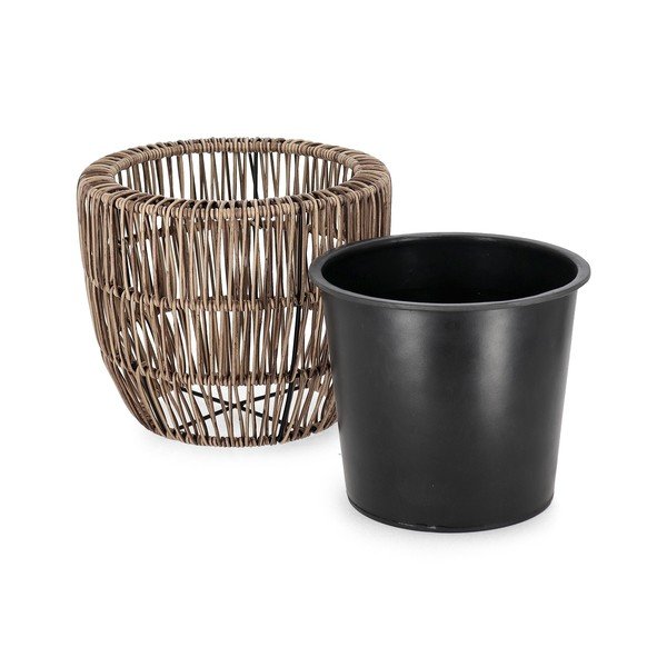 Set di vasi per fiori in plastica/in rattan artificiale 3 pz ø 44 cm Ayun – Bizzotto-image-2