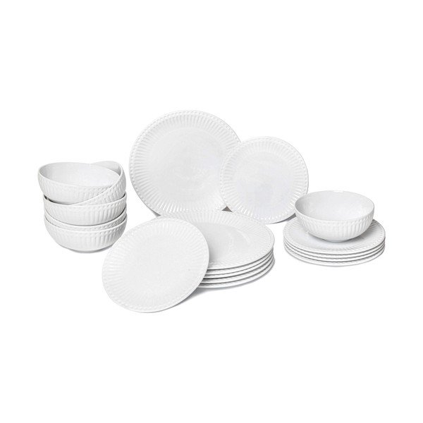 Set da pranzo in porcellana 18 pz Purita – Bonami Essentials