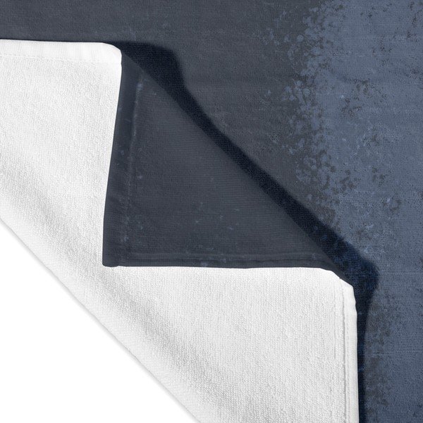 Asciugamano bianco-blu 70x150 cm Nightfall - Blanc-image-3